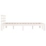 Estructura de cama madera maciza blanco 120x200 cm de vidaXL, Camas y somieres - Ref: Foro24-814750, Precio: 125,66 €, Descue...