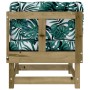 Corner sofa with cushions made of impregnated pine wood by vidaXL, Modular outdoor sofas - Ref: Foro24-825428, Price: 103,93 ...