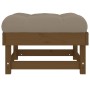 Garden stool with honey brown solid pine wood cushion by vidaXL, Modular outdoor sofas - Ref: Foro24-825439, Price: 81,84 €, ...