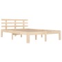 Solid wood bed frame 140x200 cm by vidaXL, Beds and slatted bases - Ref: Foro24-814754, Price: 120,38 €, Discount: %