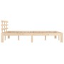 Solid wood bed frame 140x200 cm by vidaXL, Beds and slatted bases - Ref: Foro24-814754, Price: 120,38 €, Discount: %