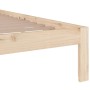 Solid wood bed frame 140x200 cm by vidaXL, Beds and slatted bases - Ref: Foro24-814754, Price: 120,38 €, Discount: %