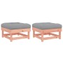 Garden stools with cushions 2 pcs Douglas fir wood by vidaXL, Modular outdoor sofas - Ref: Foro24-825469, Price: 138,63 €, Di...