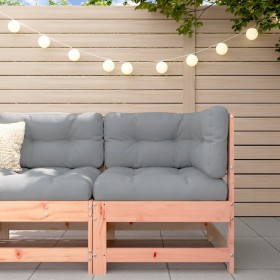 Corner sofa with solid Douglas fir wood cushions by vidaXL, Modular outdoor sofas - Ref: Foro24-825546, Price: 130,99 €, Disc...