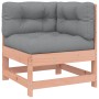 Corner sofa with solid Douglas fir wood cushions by vidaXL, Modular outdoor sofas - Ref: Foro24-825546, Price: 129,95 €, Disc...