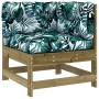 Ecksofa mit Kissen aus imprägniertem Kiefernholz von vidaXL, Modulare Sofas für den Außenbereich - Ref: Foro24-825547, Preis:...