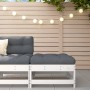 Garden stool with solid white pine wood cushion by vidaXL, Modular outdoor sofas - Ref: Foro24-825556, Price: 71,99 €, Discou...