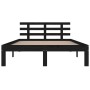 Estructura de cama madera maciza negra 140x200 cm de vidaXL, Camas y somieres - Ref: Foro24-814758, Precio: 133,99 €, Descuen...