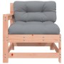 Garden armchair with solid Douglas fir wood cushions by vidaXL, Modular outdoor sofas - Ref: Foro24-825574, Price: 92,83 €, D...