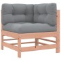 Corner sofa with solid Douglas fir wood cushions by vidaXL, Modular outdoor sofas - Ref: Foro24-825658, Price: 108,99 €, Disc...