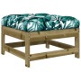 Garden stools with cushions 2 pcs impregnated pine wood by vidaXL, Modular outdoor sofas - Ref: Foro24-825589, Price: 139,60 ...