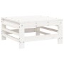 Garden stool with solid white pine wood cushion by vidaXL, Modular outdoor sofas - Ref: Foro24-825668, Price: 56,99 €, Discou...