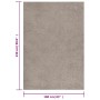 Alfombra de pelo largo beige 160x230 cm de vidaXL, Alfombras - Ref: Foro24-342144, Precio: 84,83 €, Descuento: %