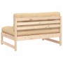 Solid pine wood central sofa 120x80 cm by vidaXL, Modular outdoor sofas - Ref: Foro24-825730, Price: 110,75 €, Discount: %