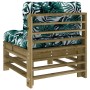 Central sofa with impregnated pine wood cushions by vidaXL, Modular outdoor sofas - Ref: Foro24-825666, Price: 84,70 €, Disco...