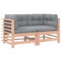 Ecksofas mit Kissen 2 Stück Massivholz Douglasie von vidaXL, Modulare Sofas für den Außenbereich - Ref: Foro24-825686, Preis:...