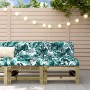 Central sofas with cushions 2 pcs impregnated pine wood by vidaXL, Modular outdoor sofas - Ref: Foro24-825694, Price: 155,99 ...