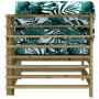 Corner sofas with cushions 2 units impregnated pine wood by vidaXL, Modular outdoor sofas - Ref: Foro24-825687, Price: 176,03...