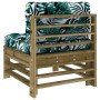 Central sofas with cushions 2 pcs impregnated pine wood by vidaXL, Modular outdoor sofas - Ref: Foro24-825694, Price: 155,99 ...