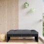 Garden stool solid black pine wood 120x80 cm by vidaXL, Modular outdoor sofas - Ref: Foro24-825769, Price: 125,07 €, Discount: %