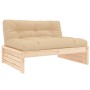 Zentrales Sofa aus massivem Kiefernholz, 120 x 80 cm von vidaXL, Modulare Sofas für den Außenbereich - Ref: Foro24-825758, Pr...