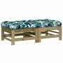 Garden stools with cushions 2 pcs impregnated pine wood by vidaXL, Modular outdoor sofas - Ref: Foro24-825701, Price: 139,03 ...