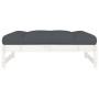 Solid white pine garden stool 120x80 cm by vidaXL, Modular outdoor sofas - Ref: Foro24-825738, Price: 124,45 €, Discount: %