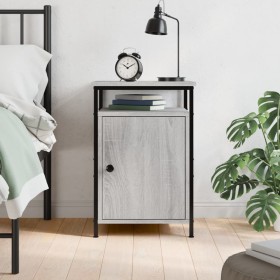 Sonoma gray plywood bedside table 40x42x60 cm by vidaXL, Nightstands - Ref: Foro24-825869, Price: 39,57 €, Discount: %