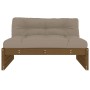 Zentrales Sofa aus massivem, honigbraunem Kiefernholz, 120 x 80 cm von vidaXL, Modulare Sofas für den Außenbereich - Ref: For...