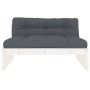 Zentrales Sofa Massives Kiefernholz weiß 120x80 cm von vidaXL, Modulare Sofas für den Außenbereich - Ref: Foro24-825759, Prei...