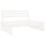 Central sofa made of solid white pine wood 120x80 cm by vidaXL, Modular outdoor sofas - Ref: Foro24-825759, Price: 151,99 €, ...