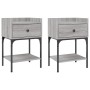 Nightstands 2 pcs Sonoma gray engineered wood 40.5x31x60 cm by vidaXL, Nightstands - Ref: Foro24-825900, Price: 68,82 €, Disc...