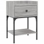 Mesitas noche 2 uds madera ingeniería gris Sonoma 40,5x31x60 cm de vidaXL, Mesitas de noche - Ref: Foro24-825900, Precio: 68,...