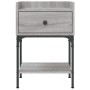 Mesitas noche 2 uds madera ingeniería gris Sonoma 40,5x31x60 cm de vidaXL, Mesitas de noche - Ref: Foro24-825900, Precio: 68,...