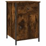 Bedside table made of smoked oak plywood, measuring 40x42x60 cm. by vidaXL, Nightstands - Ref: Foro24-825907, Price: 43,99 €,...