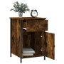 Bedside table made of smoked oak plywood, measuring 40x42x60 cm. by vidaXL, Nightstands - Ref: Foro24-825907, Price: 43,99 €,...