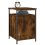 Smoked oak plywood bedside table 40x42x60 cm by vidaXL, Nightstands - Ref: Foro24-825867, Price: 38,64 €, Discount: %