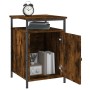 Smoked oak plywood bedside table 40x42x60 cm by vidaXL, Nightstands - Ref: Foro24-825867, Price: 38,64 €, Discount: %