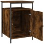 Smoked oak plywood bedside table 40x42x60 cm by vidaXL, Nightstands - Ref: Foro24-825867, Price: 38,64 €, Discount: %