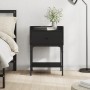 Mesita de noche madera de ingeniería negro 40,5x31x60 cm de vidaXL, Mesitas de noche - Ref: Foro24-825893, Precio: 49,60 €, D...