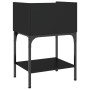 Mesita de noche madera de ingeniería negro 40,5x31x60 cm de vidaXL, Mesitas de noche - Ref: Foro24-825893, Precio: 49,60 €, D...