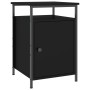 Mesita de noche madera contrachapada negro 40x42x60 cm de vidaXL, Mesitas de noche - Ref: Foro24-825863, Precio: 45,24 €, Des...