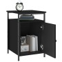 Mesita de noche madera contrachapada negro 40x42x60 cm de vidaXL, Mesitas de noche - Ref: Foro24-825863, Precio: 45,24 €, Des...