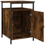 Bedside tables 2 units plywood oak smoke 40x42x60 cm by vidaXL, Nightstands - Ref: Foro24-825868, Price: 48,78 €, Discount: %