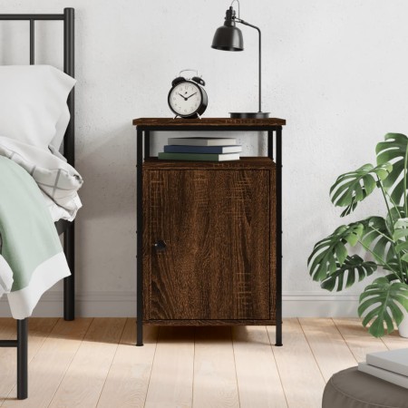 Oak brown plywood bedside table 40x42x60 cm by vidaXL, Nightstands - Ref: Foro24-825871, Price: 39,54 €, Discount: %