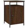 Oak brown plywood bedside table 40x42x60 cm by vidaXL, Nightstands - Ref: Foro24-825871, Price: 39,54 €, Discount: %