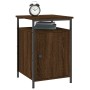 Oak brown plywood bedside table 40x42x60 cm by vidaXL, Nightstands - Ref: Foro24-825871, Price: 39,54 €, Discount: %