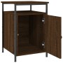 Oak brown plywood bedside table 40x42x60 cm by vidaXL, Nightstands - Ref: Foro24-825871, Price: 39,54 €, Discount: %