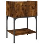 Smoked oak engineered wood bedside table 40.5x31x60cm by vidaXL, Nightstands - Ref: Foro24-825897, Price: 38,74 €, Discount: %