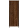 Oak brown engineered wood bedside table 32x42x80 cm by vidaXL, Nightstands - Ref: Foro24-825971, Price: 43,62 €, Discount: %